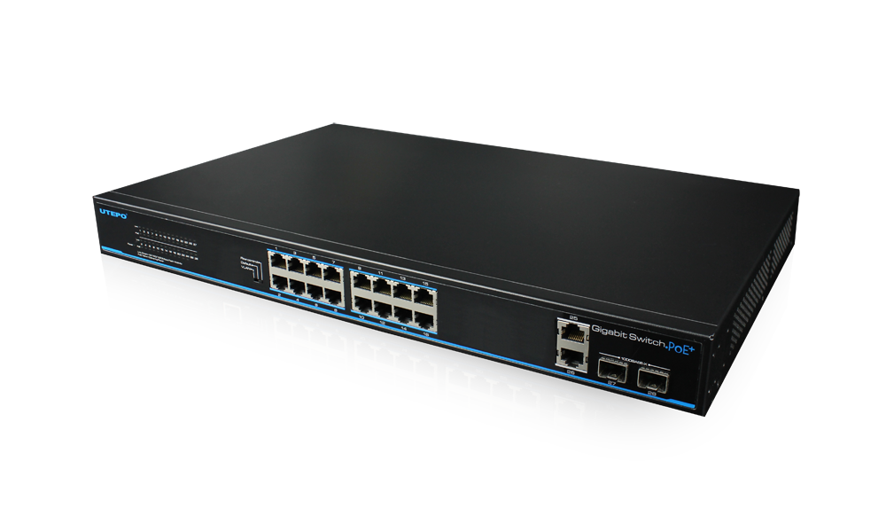 16 Ports Gigabit PoE Switch