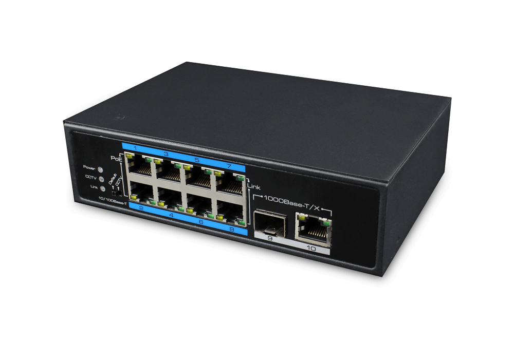 8 Ports PoE Ethernet Switch