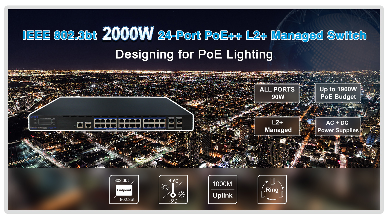 2000w poe switch